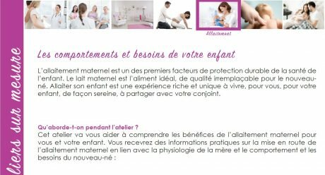 La maternité de la Polyclinique Grand Sud propose aux parents l’atelier « Comportement et besoins de votre enfant ».